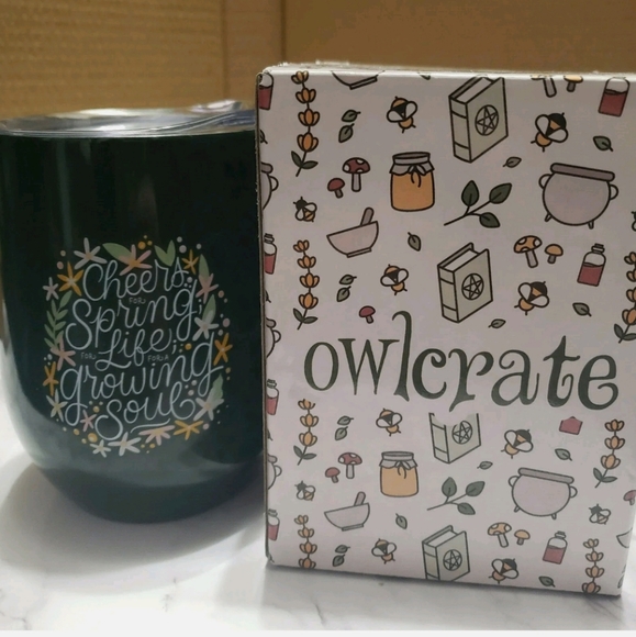 Owlcrste Tumbler Wine Cup, mug Cheers For Spring - Picture 4 of 5